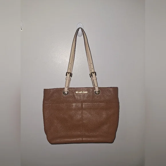 Michael Kors Brown Leather Tote Bag - Picture 1 of 6